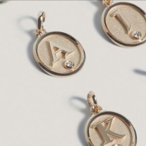 Kinn diamond letter A pendant